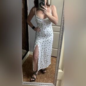 Floral White Maxi Dress